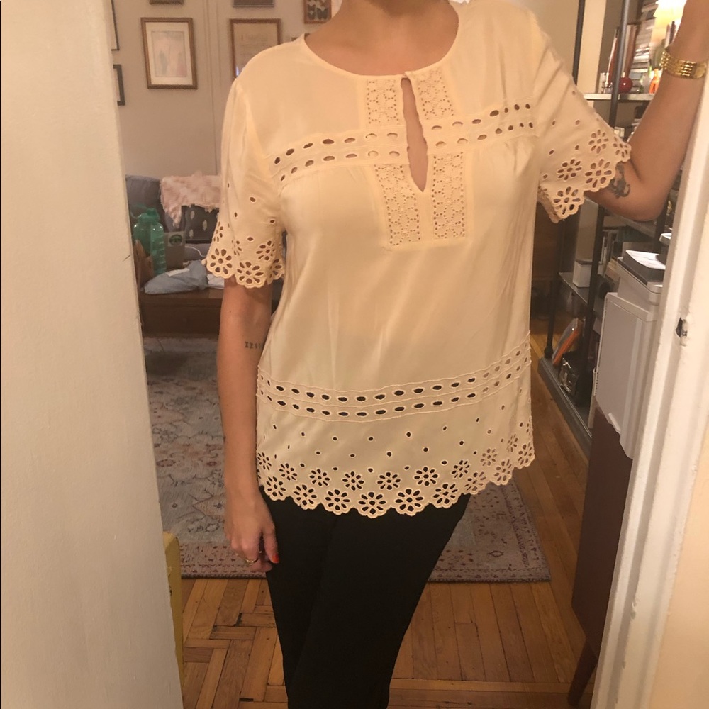 Peach J.Crew blouse
